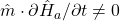 \hat{m} \cdot \partial \hat{H}_a/\partial t \neq 0