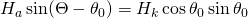 H_a \sin(\Theta-\theta_0)=H_k\cos\theta_0 \sin\theta_0